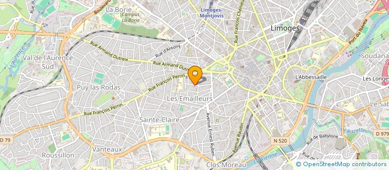 localisation de l'entreprise LYCEE POLYVALENT TURGOT à LIMOGES
