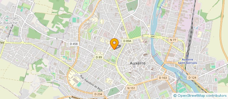 localisation de l'entreprise LYCEE POLYVALENT VAUBAN - LYCEE DES METIERS DE L'HOTELLERIE, DE LA RESTAURATION ET DES SERVICES A LA PERSONNE  AUXERRE