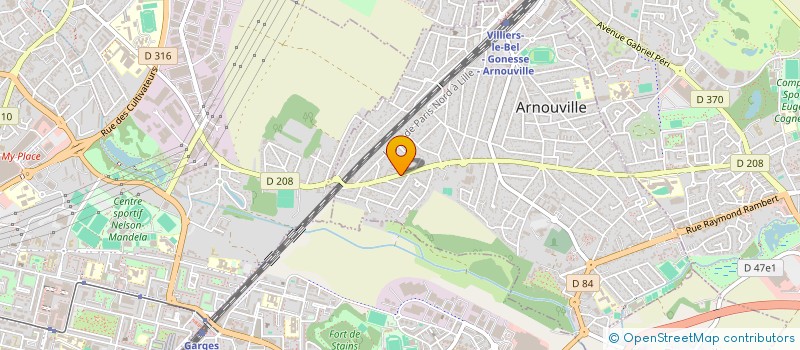 localisation de l'entreprise LYCEE POLYVALENT VIRGINIA HENDERSON  ARNOUVILLE