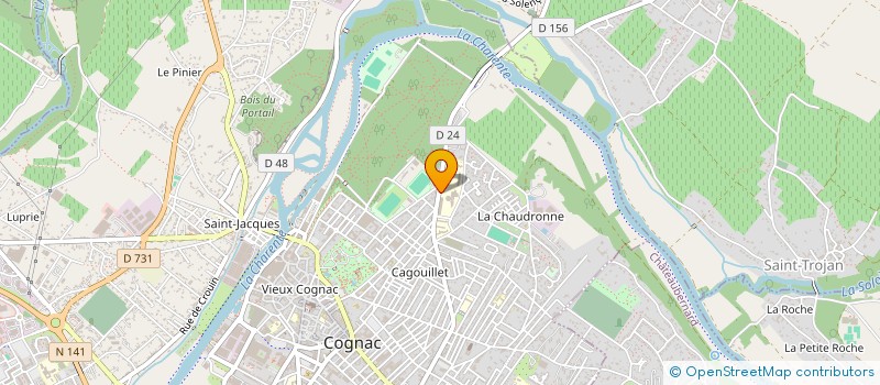 localisation de l'entreprise LYCEE POYVALENT JEAN MONNET à COGNAC