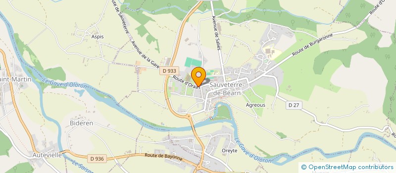 localisation de l'entreprise LYCEE PRIVE RURAL NOTRE DAME  SAUVETERRE-DE-BEARN