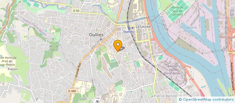 localisation de l'entreprise LYCEE PRO. JOSEPH MARIE JACQUARD  LYCEE DES METIERS DES SERV. A LA PERSONNE, SERV. A LENTREPRISE, METIERS DE LA MODE  OULLINS-PIERRE-BENITE