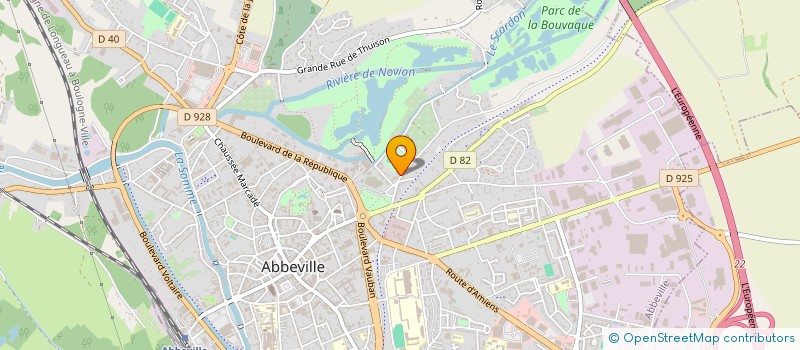 localisation de l'entreprise LYCEE PROF AGRICOLE BAIE DE SOMME à ABBEVILLE