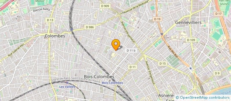 localisation de l'entreprise LYCEE PROF. DANIEL BALAVOINE à BOIS-COLOMBES