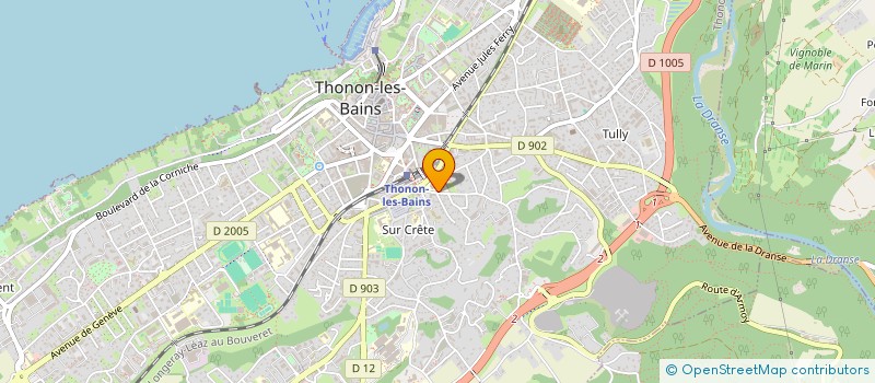 localisation de l'entreprise LYCEE PROF RURAL ET PRIVE à THONON-LES-BAINS
