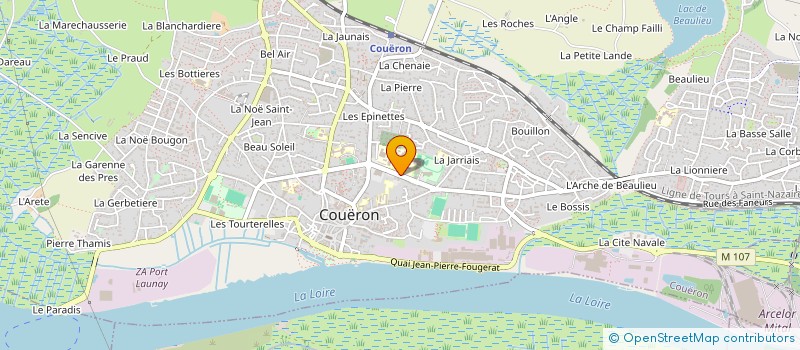 localisation de l'entreprise LYCEE PROFESS JEAN JACQUES AUDUBON à COUERON