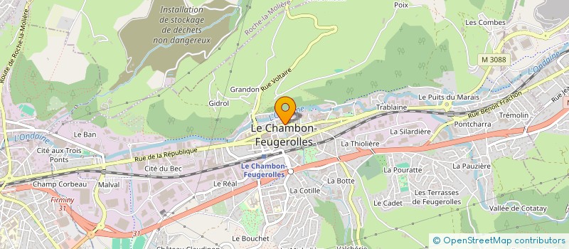 localisation de l'entreprise LYCEE PROFESSIONNEL ADRIEN TESTUD à LE CHAMBON-FEUGEROLLES