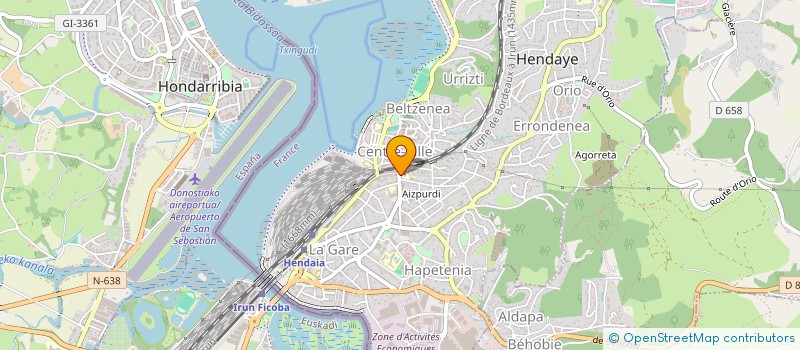 localisation de l'entreprise LYCEE PROFESSIONNEL AIZPURDI à HENDAYE