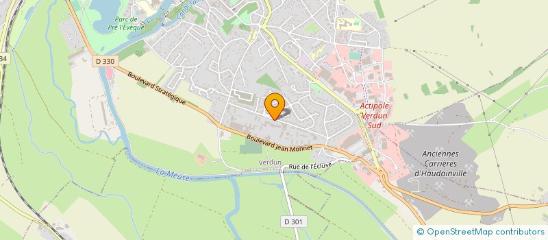 localisation de l'entreprise LYCEE PROFESSIONNEL ALAIN FOURNIER à VERDUN