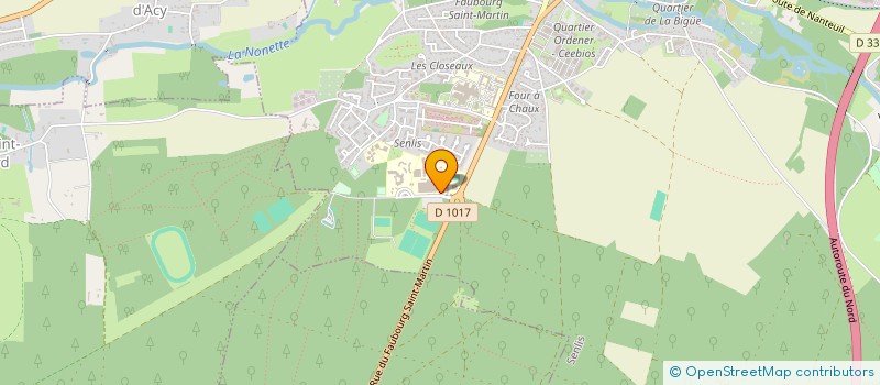localisation de l'entreprise LYCEE PROFESSIONNEL AMYOT D'INVILLE  SENLIS