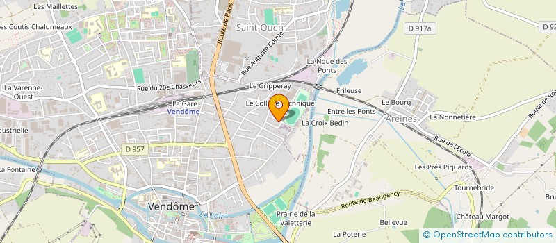 localisation de l'entreprise LYCEE PROFESSIONNEL ANDRE AMPERE à VENDOME