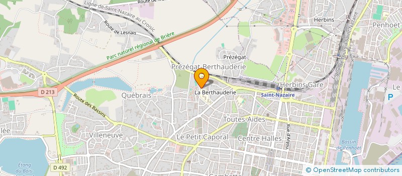 localisation de l'entreprise LYCEE PROFESSIONNEL ANDRE BOULLOCHE à SAINT-NAZAIRE