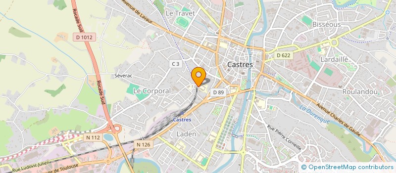 localisation de l'entreprise LYCEE PROFESSIONNEL ANNE VEAUTE à CASTRES