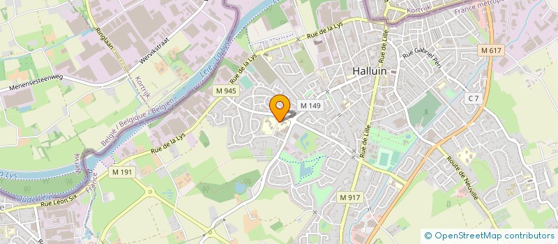 localisation de l'entreprise LYCEE PROFESSIONNEL ANTOINE ST EXUPERY à HALLUIN