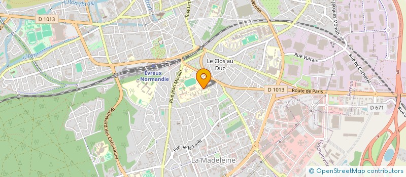 localisation de l'entreprise LYCEE PROFESSIONNEL ARISTIDE BRIAND à EVREUX