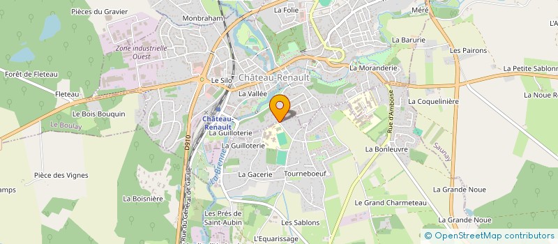 localisation de l'entreprise LYCEE PROFESSIONNEL BEAUREGARD à CHATEAU-RENAULT
