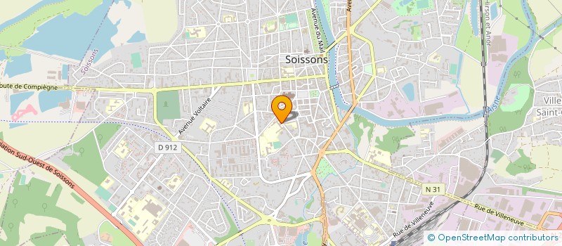 localisation de l'entreprise LYCEE PROFESSIONNEL CAMILLE CLAUDEL  SOISSONS
