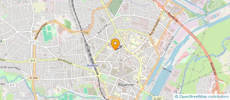 localisation de l'entreprise LYCEE PROFESSIONNEL CARNOT à ROANNE
