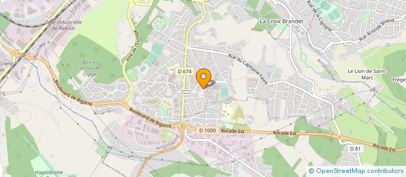localisation de l'entreprise LYCEE PROFESSIONNEL CHARLES A. COULOMB à ANGOULEME