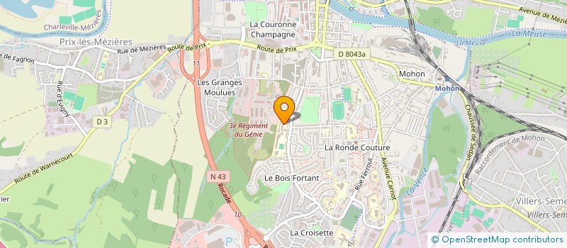 localisation de l'entreprise LYCEE PROFESSIONNEL CHARLES DE GONZAGUE à CHARLEVILLE-MEZIERES
