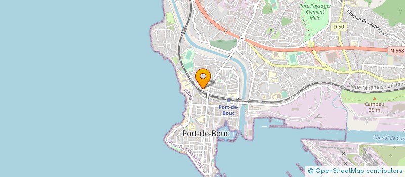 localisation de l'entreprise LYCEE PROFESSIONNEL CHARLES MONGRAND  PORT DE BOUC