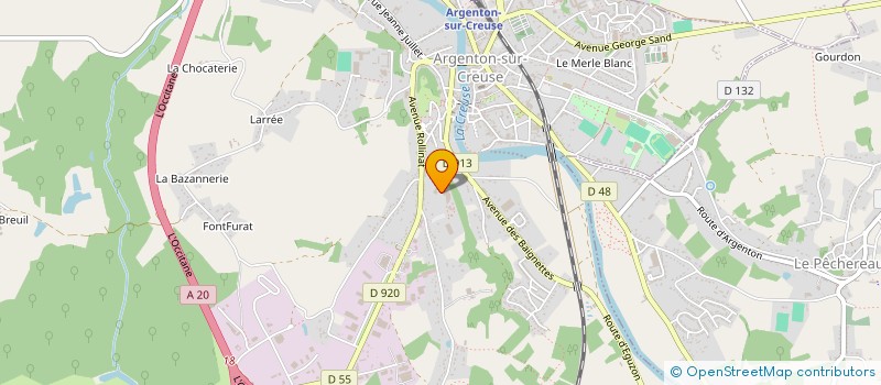 localisation de l'entreprise LYCEE PROFESSIONNEL CHATEAUNEUF à ARGENTON-SUR-CREUSE