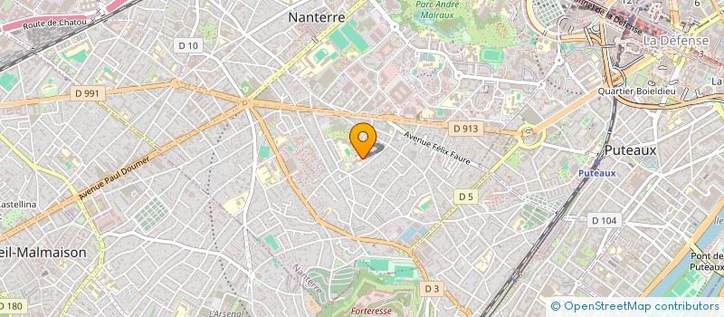 localisation de l'entreprise LYCEE PROFESSIONNEL CLAUDE CHAPPE à NANTERRE