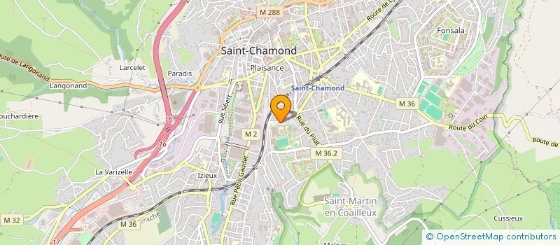 localisation de l'entreprise LYCEE PROFESSIONNEL CLAUDE LEBOIS à SAINT-CHAMOND