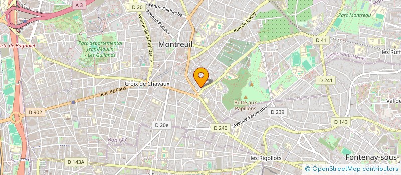 localisation de l'entreprise LYCEE PROFESSIONNEL CONDORCET-LYCEE DES METIERS DE LA MAINTENANCE DES VEHICULES ET DU TRAITEMENT DE MATERIAUX à MONTREUIL