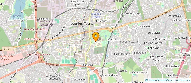 localisation de l'entreprise LYCEE PROFESSIONNEL D'ARSONVAL à JOUE-LES-TOURS