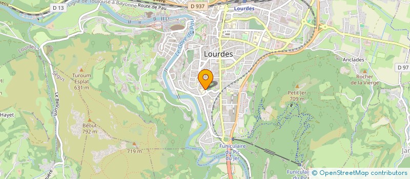localisation de l'entreprise LYCEE PROFESSIONNEL DE L'ARROUZA à LOURDES