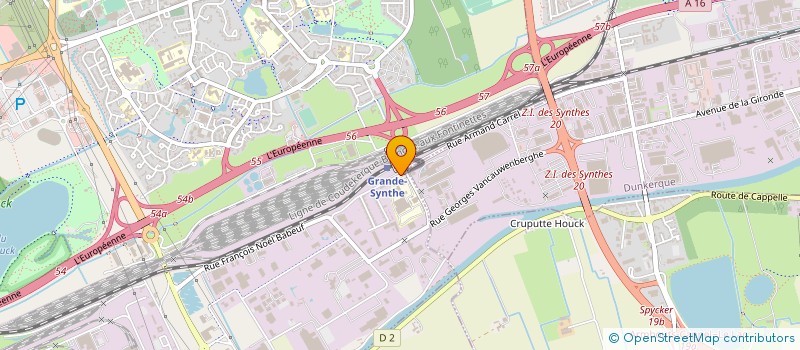 localisation de l'entreprise LYCEE PROFESSIONNEL DE L'AUTOMOBILE ET DU TRANSPORT à GRANDE-SYNTHE