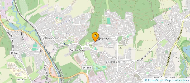 localisation de l'entreprise LYCEE PROFESSIONNEL DE LA PIERRE MARTIN à GRAND-CHARMONT