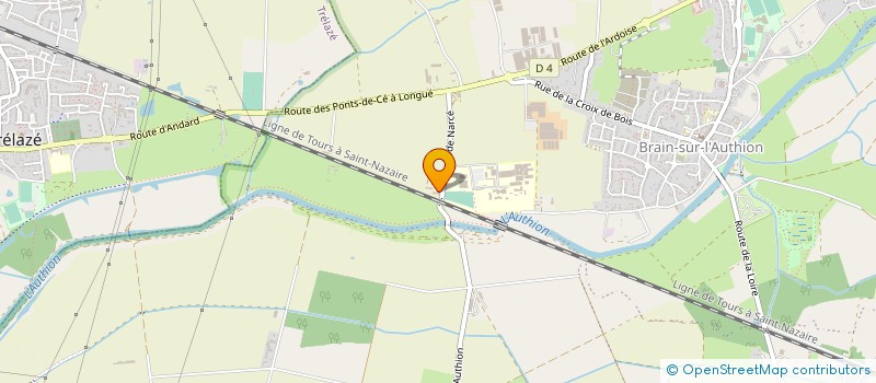 localisation de l'entreprise LYCEE PROFESSIONNEL DE NARCE à LOIRE-AUTHION