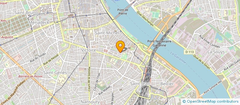 localisation de l'entreprise LYCEE PROFESSIONNEL DES MENUTS-LYCEE DES METIERS DE LA COIFFURE, DE LA RELATION CLIENT ET L'ASSISTANCE AUX ORGANISATIONS à BORDEAUX