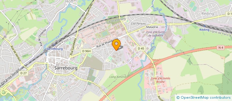 localisation de l'entreprise LYCEE PROFESSIONNEL DOMINIQUE LABROISE à SARREBOURG