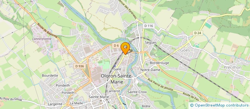 localisation de l'entreprise LYCEE PROFESSIONNEL DU 4 SEPTEMBRE 1870 à OLORON SAINTE MARIE