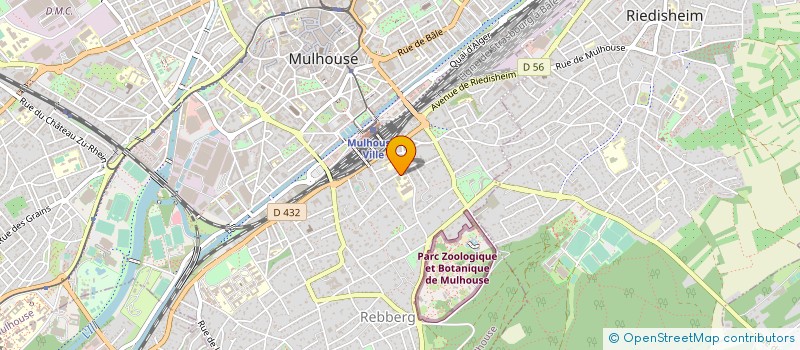 localisation de l'entreprise LYCEE PROFESSIONNEL DU REBBERG à MULHOUSE