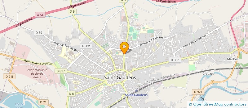 localisation de l'entreprise LYCEE PROFESSIONNEL E ET N CASTERET à SAINT-GAUDENS