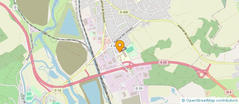 localisation de l'entreprise LYCEE PROFESSIONNEL ENTRE MEURTHE ET SANON - LYCEE DES METIERS à DOMBASLE-SUR-MEURTHE