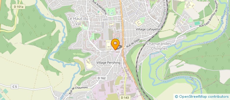 localisation de l'entreprise LYCEE PROFESSIONNEL EUGENE DECOMBLE à CHAUMONT