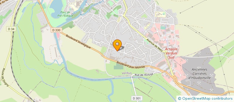 localisation de l'entreprise LYCEE PROFESSIONNEL EUGENE FREYSSINET à VERDUN