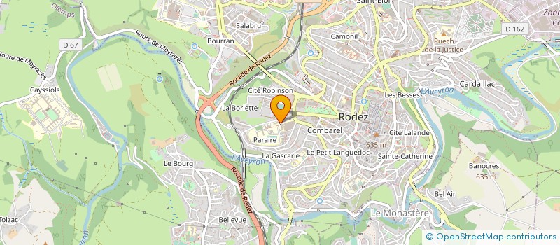 localisation de l'entreprise LYCEE PROFESSIONNEL FERDINAND FOCH à RODEZ