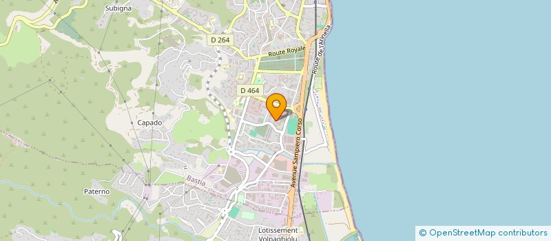localisation de l'entreprise LYCEE PROFESSIONNEL FRED SCAMARONI à BASTIA