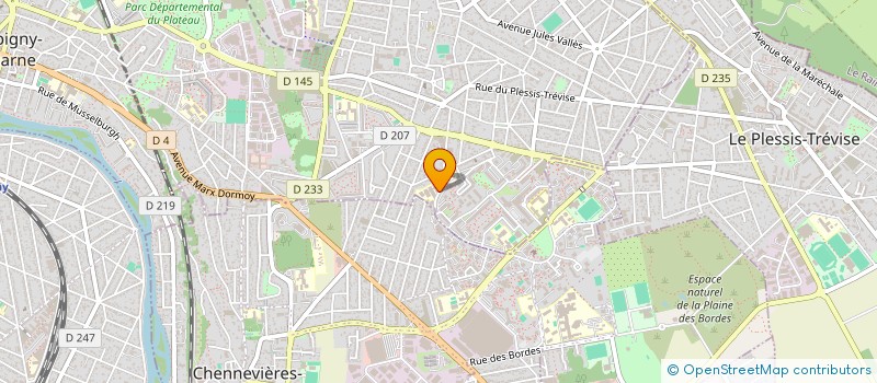 localisation de l'entreprise LYCEE PROFESSIONNEL GABRIEL PERI à CHAMPIGNY-SUR-MARNE