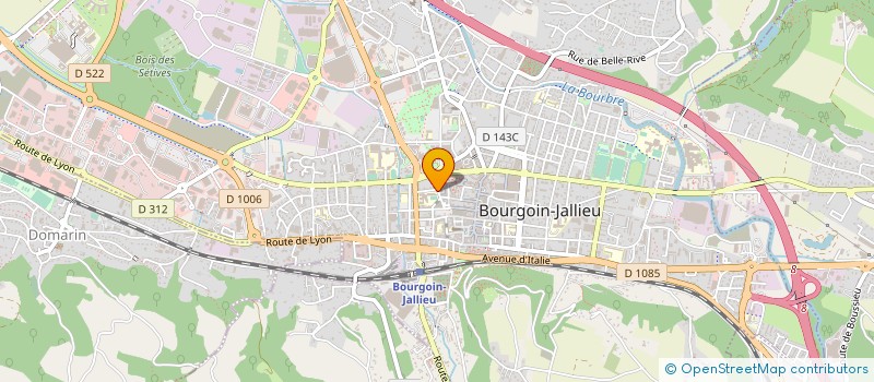 localisation de l'entreprise LYCEE PROFESSIONNEL GAMBETTA à BOURGOIN-JALLIEU
