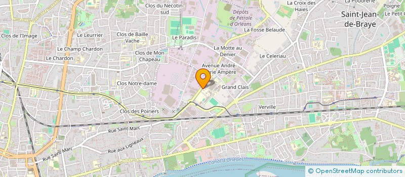 localisation de l'entreprise LYCEE PROFESSIONNEL GAUDIER-BRZESKA à SAINT-JEAN-DE-BRAYE