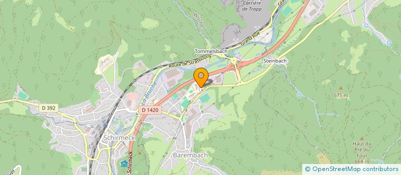 localisation de l'entreprise LYCEE PROFESSIONNEL HAUTE BRUCHE à SCHIRMECK