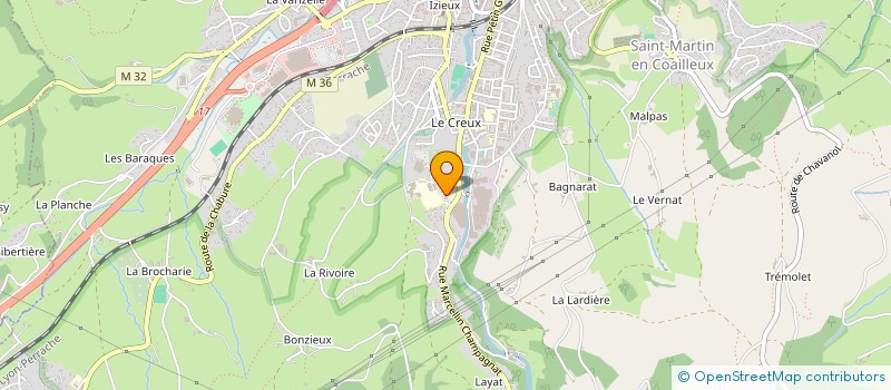 localisation de l'entreprise LYCEE PROFESSIONNEL HOTELIER à SAINT-CHAMOND