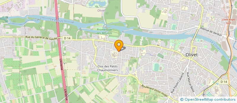 localisation de l'entreprise LYCEE PROFESSIONNEL HOTELIER DE L'ORLEANAIS à OLIVET